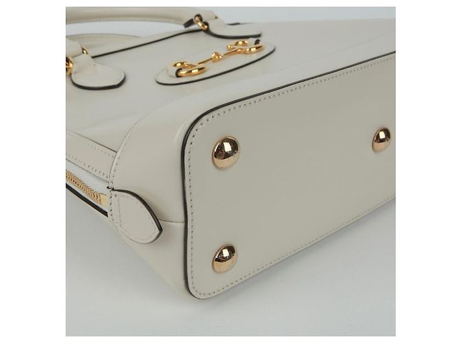 Gucci Medium Tote Bag mit Horsebit Weiß - Ansicht 13
