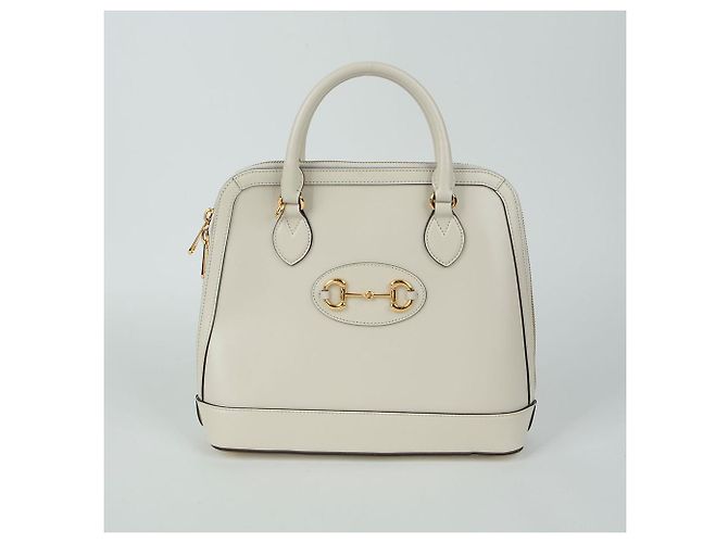 Gucci Medium Tote Bag mit Horsebit Weiß - Ansicht 2