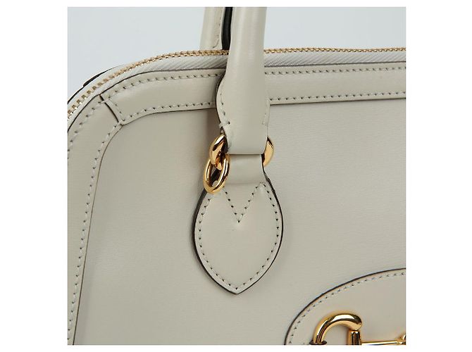 Gucci Medium Tote Bag mit Horsebit Weiß - Ansicht 3