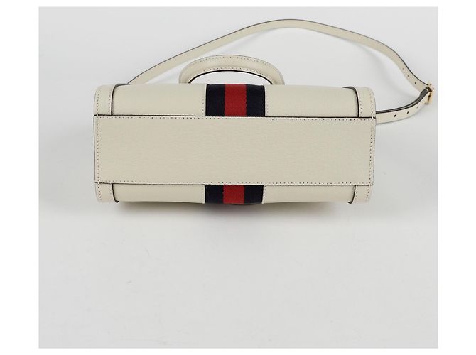 Gucci Borsa a Spalla Ophidia Small Tote Bianco - vista 6