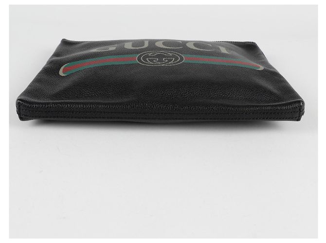 Gucci Clutch portafoglio con stampa logo Nero - vista 5