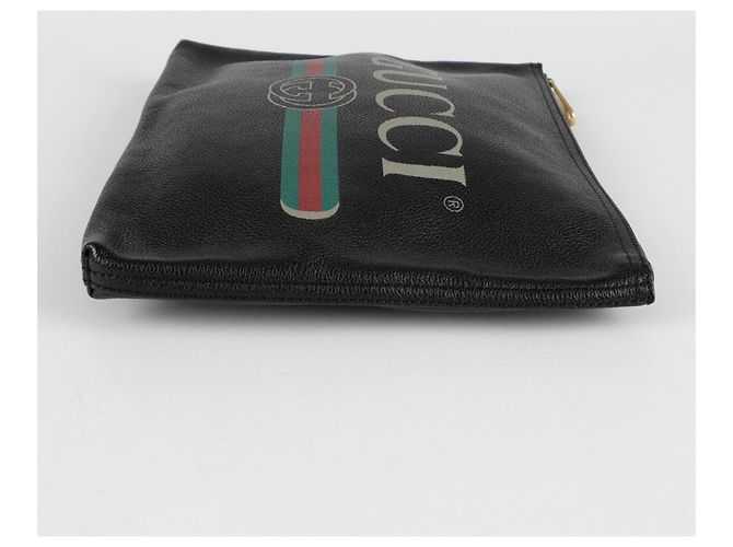 Gucci Clutch portafoglio con stampa logo Nero - vista 6