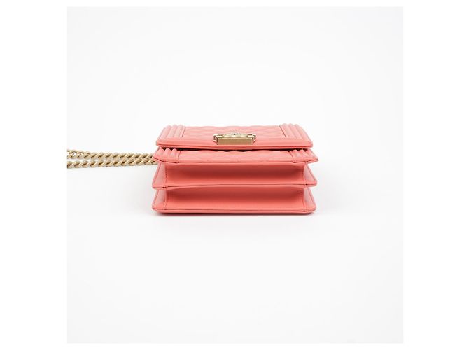 Chanel Borsa a tracolla Boy North South con pattina Bianco - vista 7