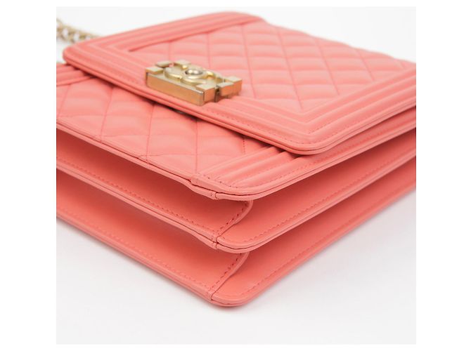 Chanel Borsa a tracolla Boy North South con pattina Bianco - vista 9