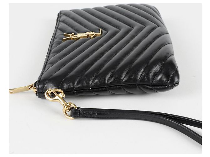 Saint Laurent Clutch Monogram Negro - vista 10