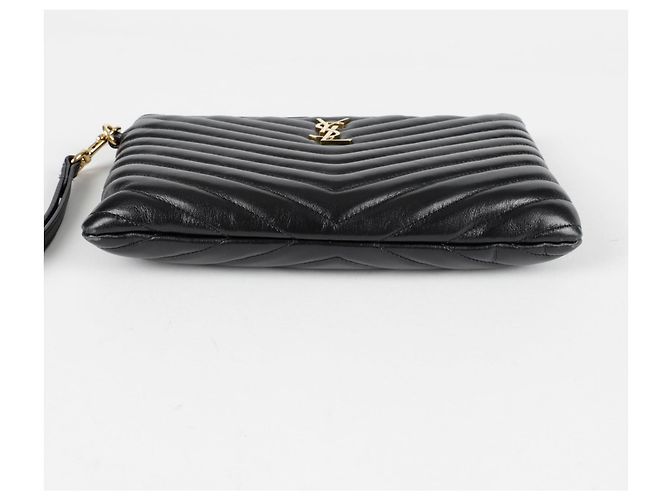 Saint Laurent Clutch Monogram Negro - vista 12
