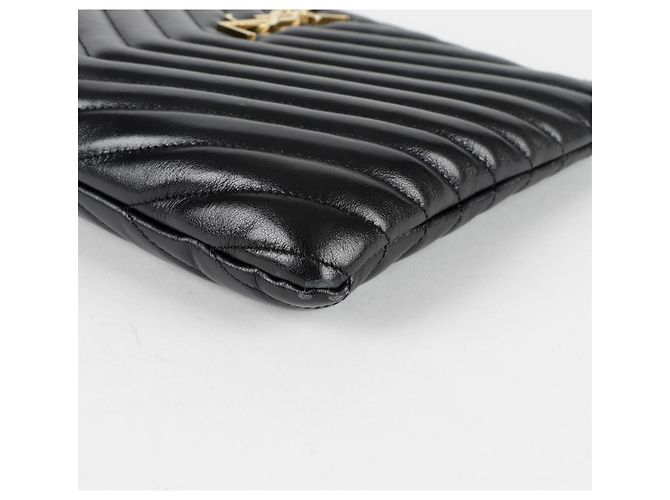 Saint Laurent Clutch Monogram Negro - vista 13