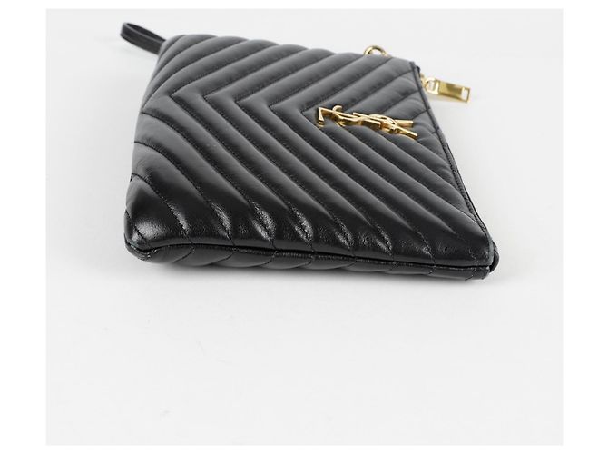 Saint Laurent Clutch Monogram Negro - vista 14