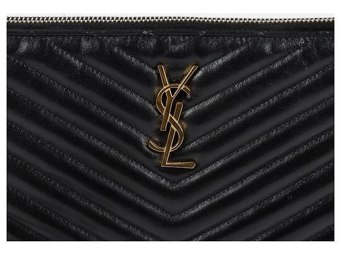 Saint Laurent Clutch Monogram Negro - vista 2