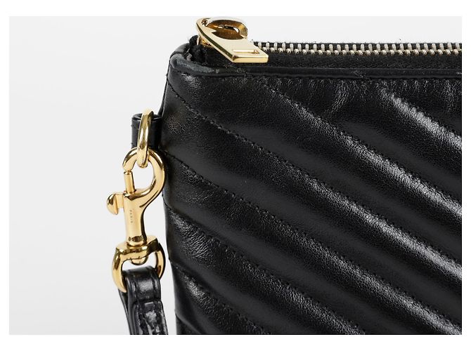 Saint Laurent Clutch Monogram Negro - vista 4