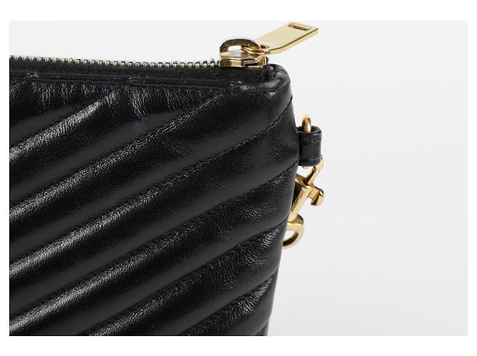 Saint Laurent Clutch Monogram Negro - vista 8