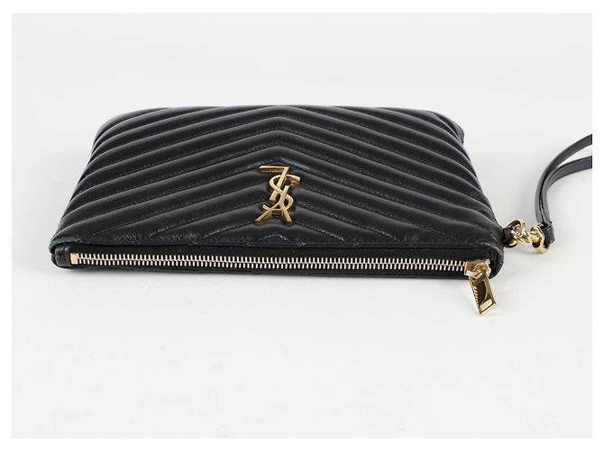Saint Laurent Clutch Monogram Negro - vista 9