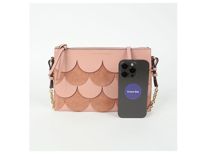 Burberry Borsa a tracolla con spalline a forma di conchiglia Rosa - vista 12