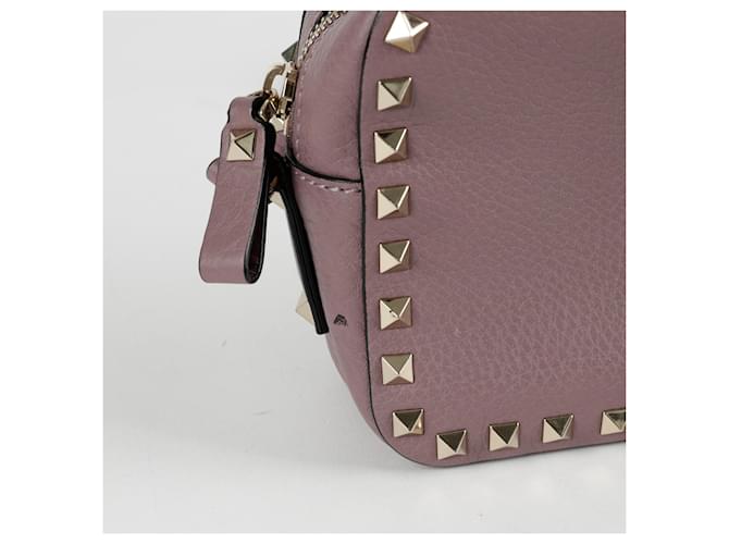 Valentino Borsa a tracolla Rockstud Porpora - vista 2