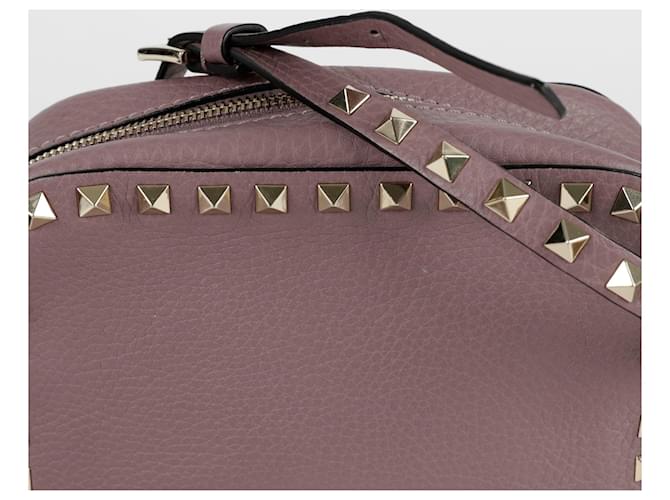 Valentino Borsa a tracolla Rockstud Porpora - vista 5
