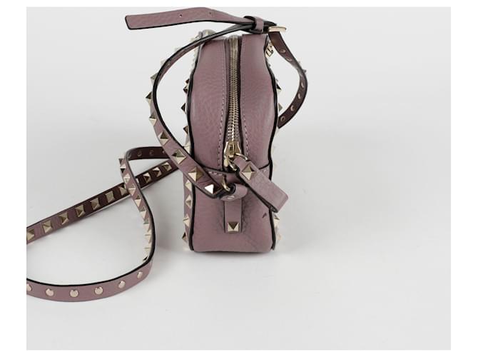 Valentino Borsa a tracolla Rockstud Porpora - vista 6