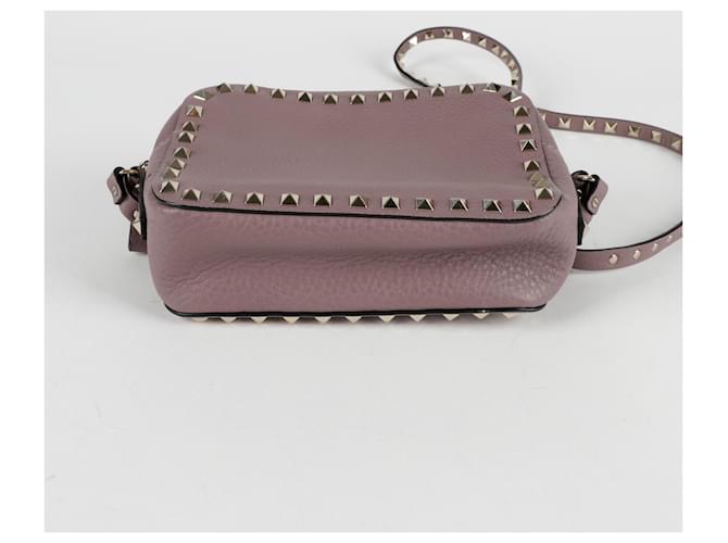 Valentino Borsa a tracolla Rockstud Porpora - vista 7