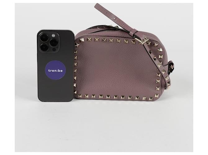 Valentino Borsa a tracolla Rockstud Porpora - vista 8