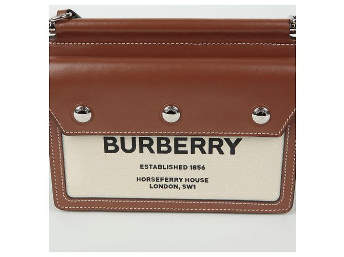Burberry Borsa a tracolla Hosperry Pocket Marrone - vista 3