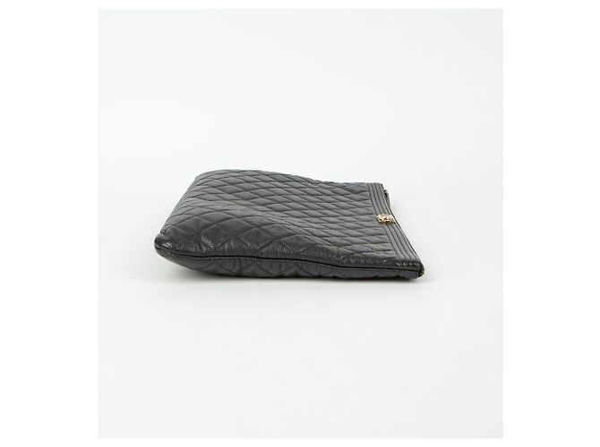 Chanel Clutch Grande Caviar Boy Nero - vista 5