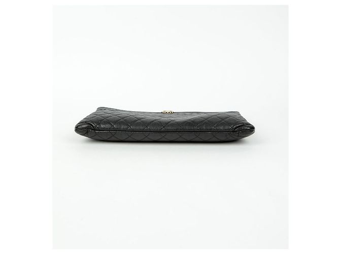 Chanel Clutch Grande Caviar Boy Nero - vista 6