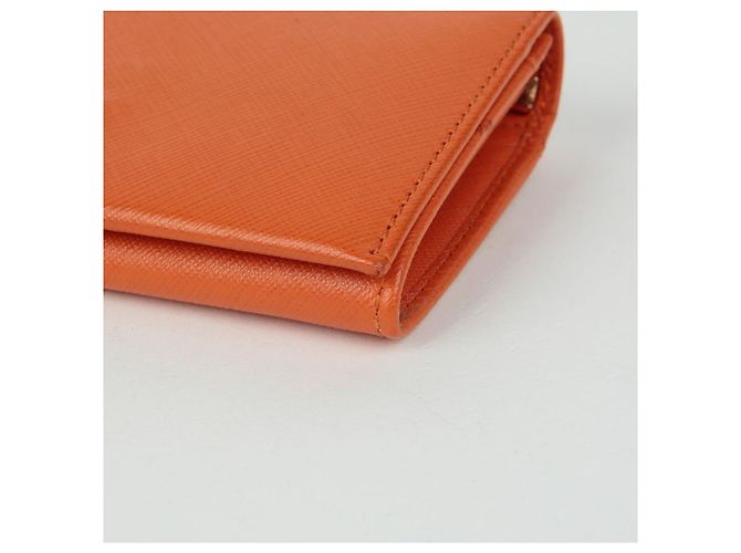 Salvatore Ferragamo Cartera larga Gancini Naranja - vista 7