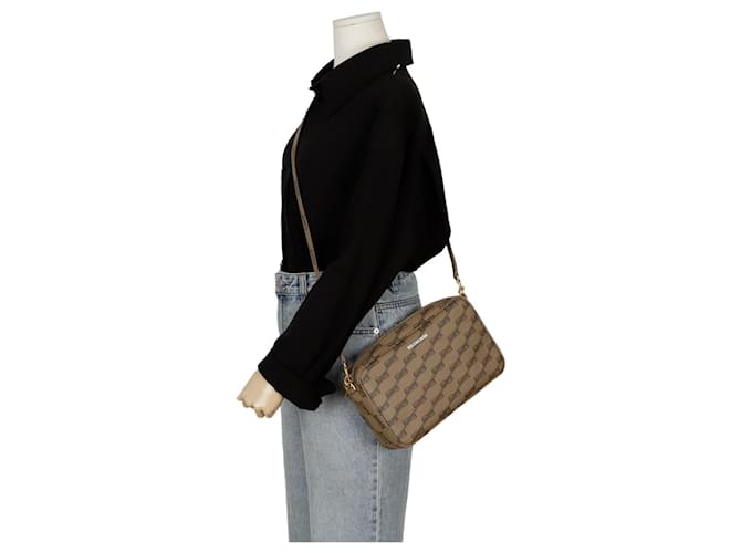 Balenciaga Borsa a tracolla BB Logo Camera Marrone - vista 12