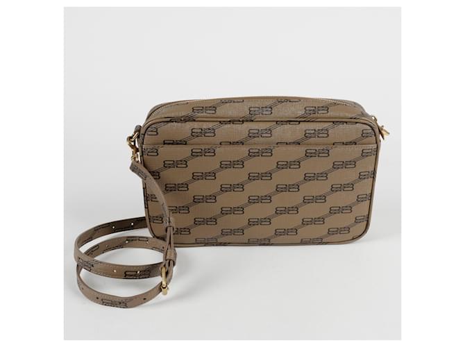 Balenciaga Borsa a tracolla BB Logo Camera Marrone - vista 4