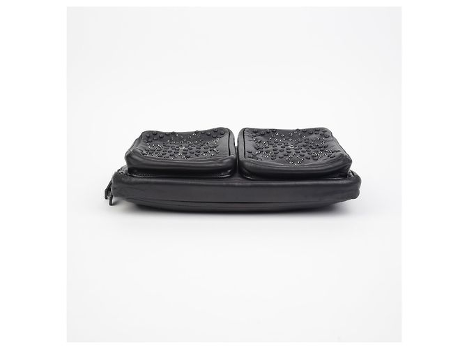 Valentino Clutch de Documentos con Estrellas Negro - vista 4