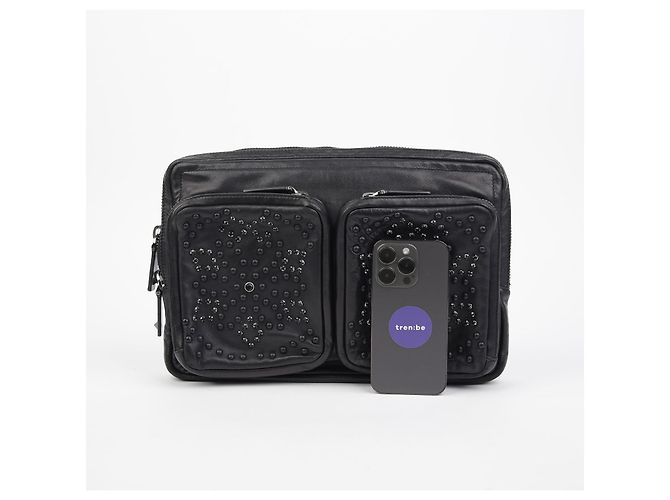 Valentino Clutch de Documentos con Estrellas Negro - vista 9