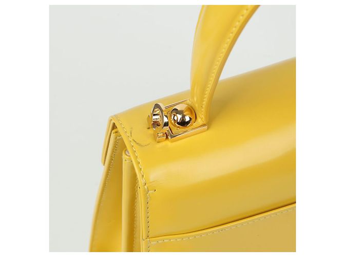 Salvatore Ferragamo Bolso de mano Kelly Medium con asa superior Amarillo - vista 12