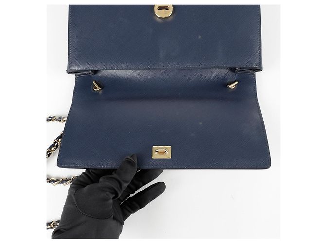 Salvatore Ferragamo Borsa a spalla BARA GINI Blu - vista 10