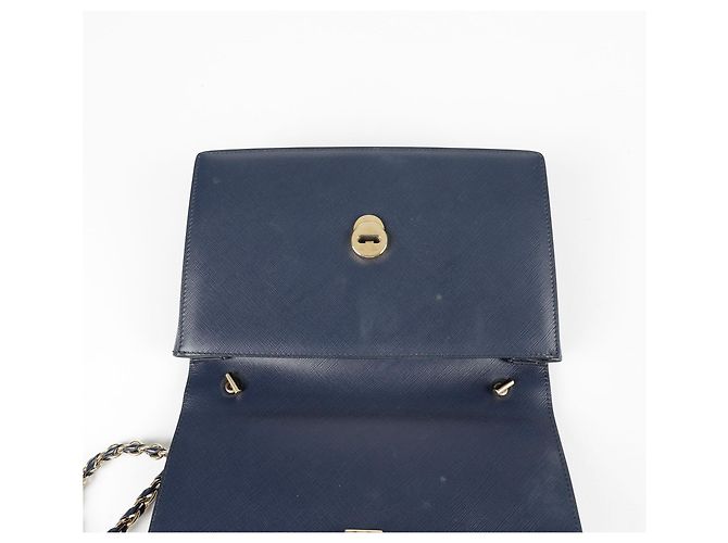 Salvatore Ferragamo Borsa a spalla BARA GINI Blu - vista 11