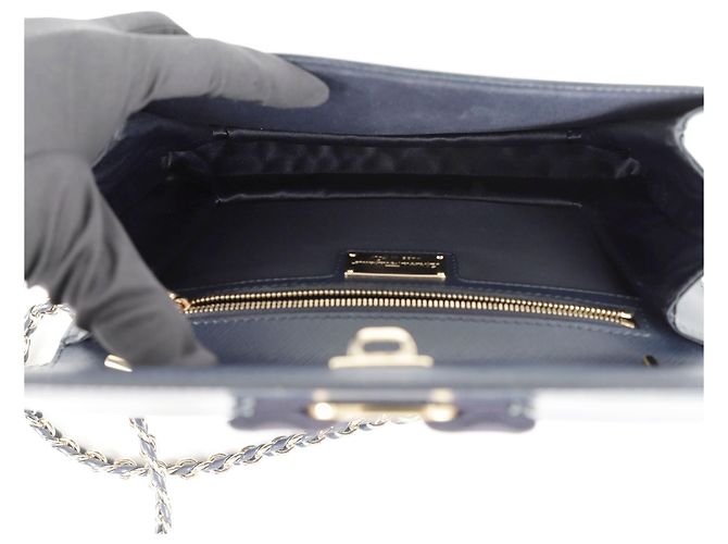 Salvatore Ferragamo Borsa a spalla BARA GINI Blu - vista 12