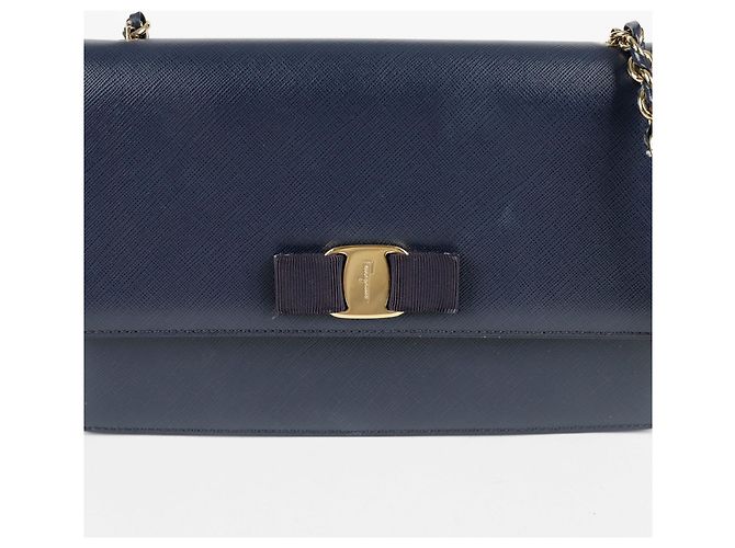 Salvatore Ferragamo Borsa a spalla BARA GINI Blu - vista 2