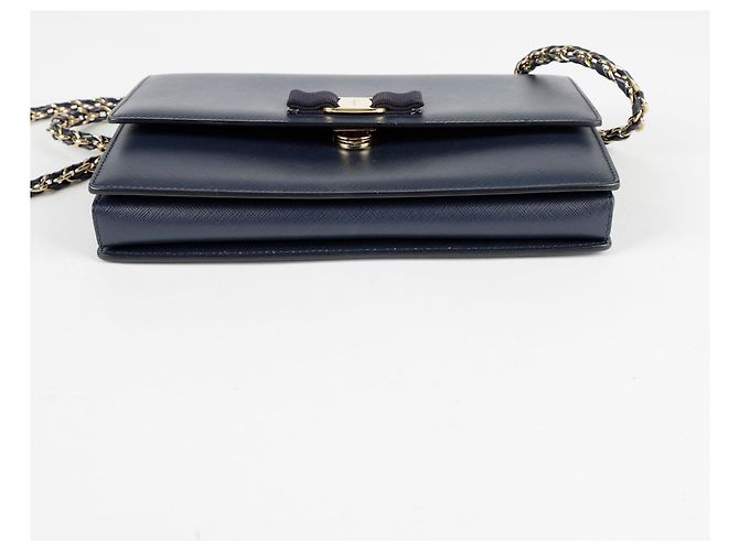 Salvatore Ferragamo Borsa a spalla BARA GINI Blu - vista 8