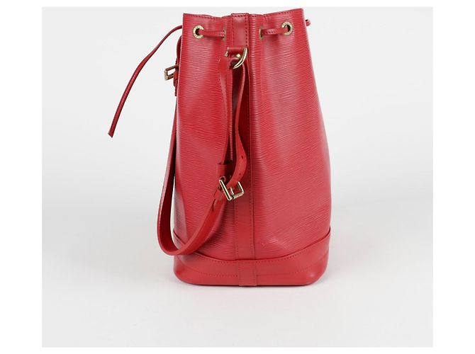 Louis Vuitton Borsa a Spalla Noé in Epi Rosso - vista 5