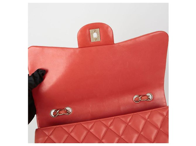 Chanel Borsa a spalla classica grande Arancione - vista 12