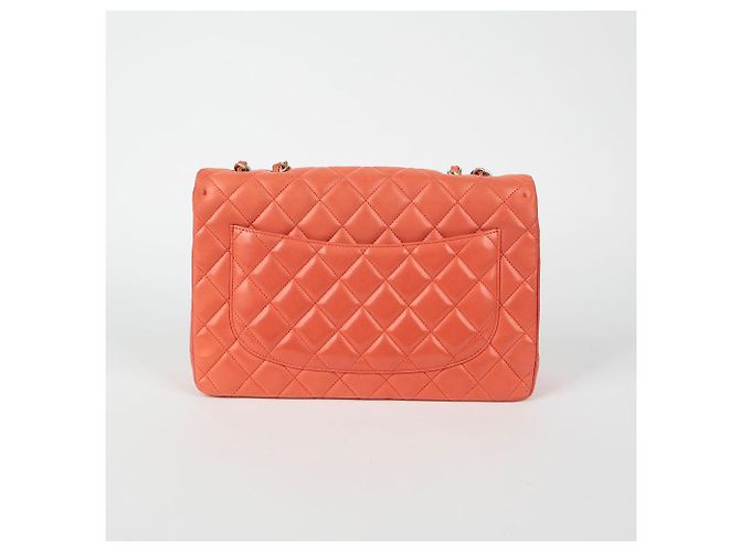 Chanel Borsa a spalla classica grande Arancione - vista 5