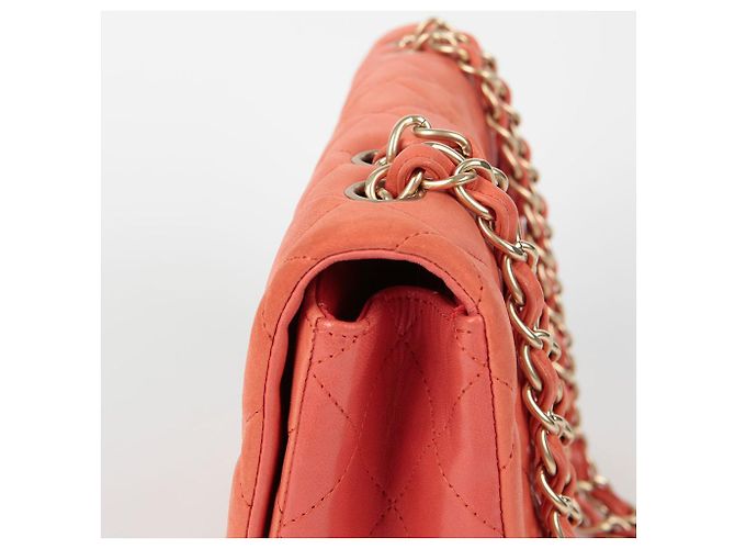 Chanel Borsa a spalla classica grande Arancione - vista 7
