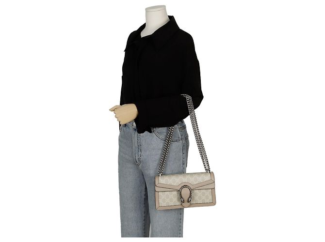 Gucci Dionysus Piccola Borsa a Spalla Marrone - vista 9