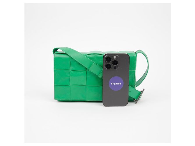 Bottega Veneta Borsa a tracolla Cassette Verde - vista 11