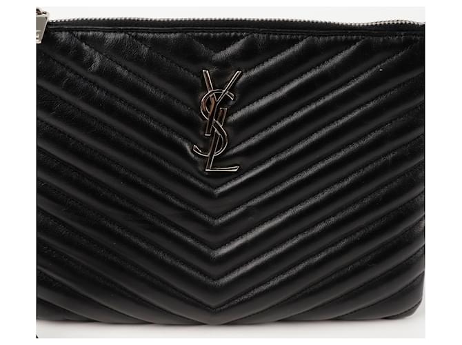 Saint Laurent Clutch Monogram Nero - vista 2