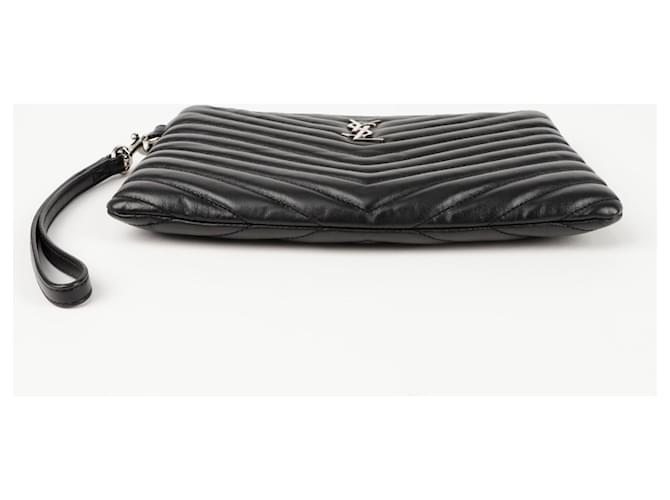Saint Laurent Clutch Monogram Nero - vista 6