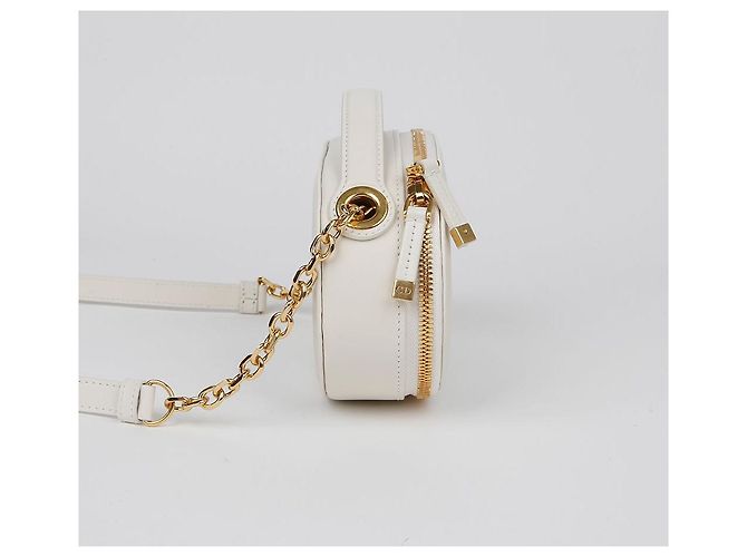 Dior Borsa a tracolla ovale CD Signature Bianco - vista 5
