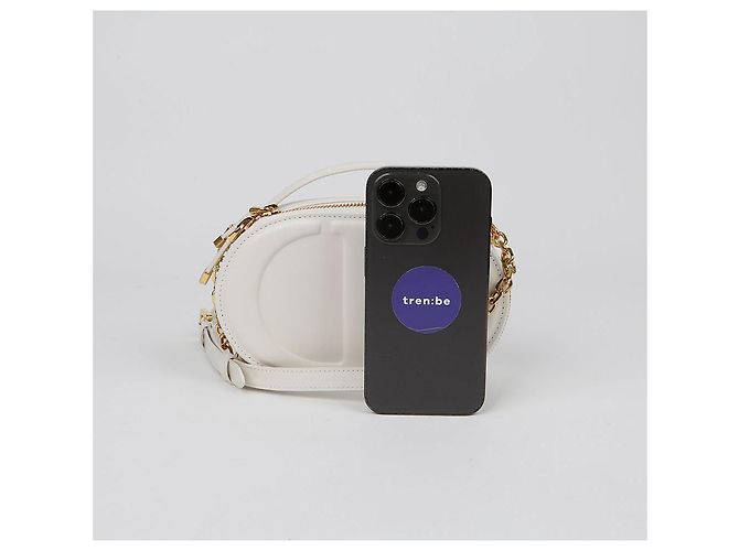 Dior Borsa a tracolla ovale CD Signature Bianco - vista 7