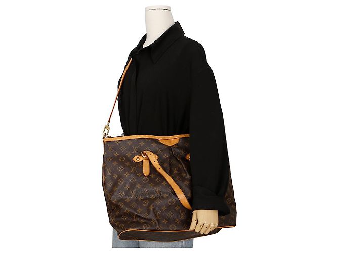 Louis Vuitton Borsa a Spalla Palermo GM Marrone - vista 14