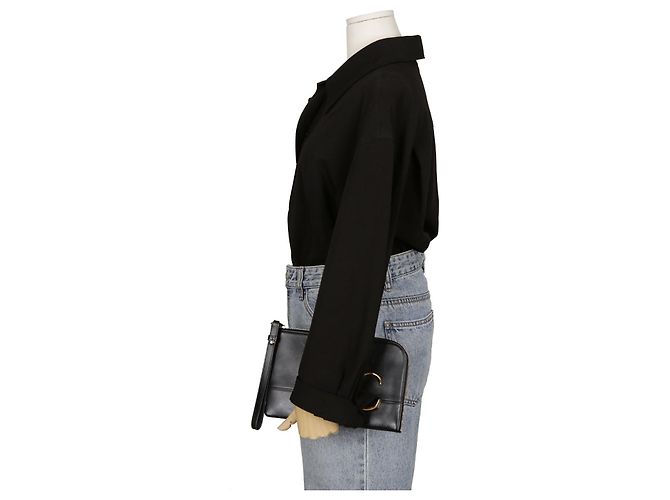 Chloé Portafoglio con zip e tracolla con logo Nero - vista 12