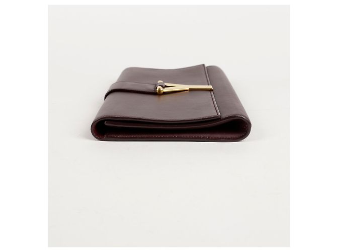 Saint Laurent Clutch Chic con Patta Rosso - vista 11