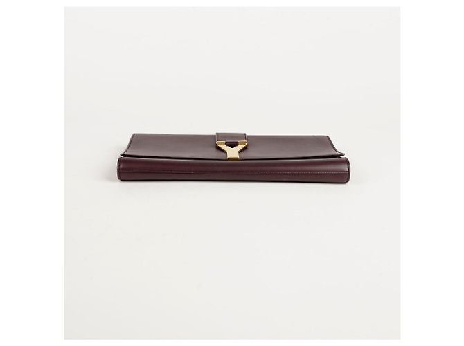 Saint Laurent Clutch Chic con Patta Rosso - vista 12